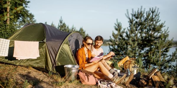 Couple at the campsite